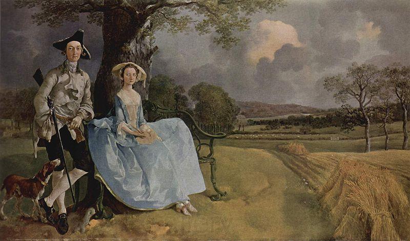 Thomas Gainsborough Mr and Mrs Andrews Germany oil painting art